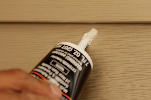 applying patching material