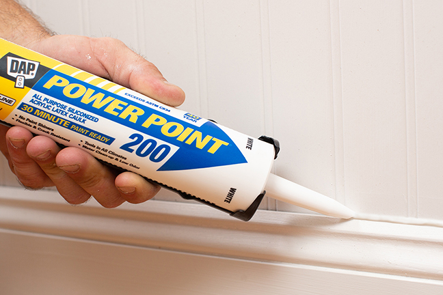 caulking baseboard